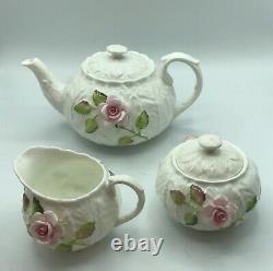Coalport Bone China England Tea Set/ Teapot, Sugar Bowl, Creamer