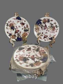 Coalport Hong Kong Bread & Butter Plates Set of 7 Bone China England Rare HTF