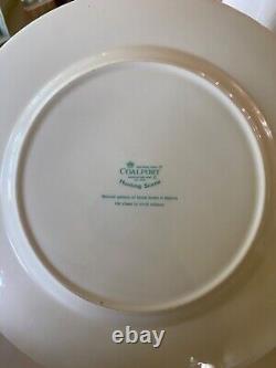 Coalport Hunting scene china set of 8 large dinner plates