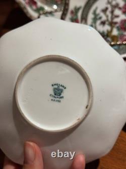 Coalport Indian Tree 6 Place 30pc Bone China Tea Set England Luncheon EXC