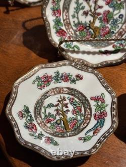 Coalport Indian Tree 6 Place 30pc Bone China Tea Set England Luncheon EXC