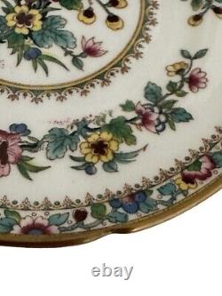 Coalport Ming Rose Bread Cake Plates 6 1/4 Bone China Porcelain Set 6 England