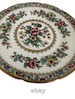 Coalport Ming Rose Bread Cake Plates 6 1/4 Bone China Porcelain Set 6 England