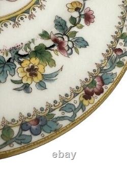 Coalport Ming Rose Bread Cake Plates 6 1/4 Bone China Porcelain Set 6 England