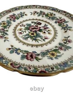 Coalport Ming Rose Bread Cake Plates 6 1/4 Bone China Porcelain Set 6 England