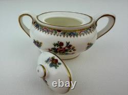 Coalport Ming Rose Miniature Tea Set Bone China England Teapot Cup Saucer Plate