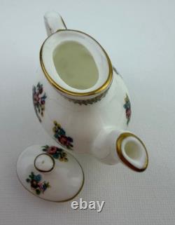 Coalport Ming Rose Miniature Tea Set Bone China England Teapot Cup Saucer Plate