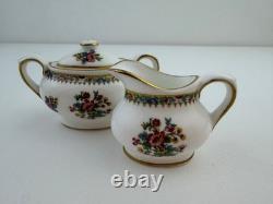 Coalport Ming Rose Miniature Tea Set Bone China England Teapot Cup Saucer Plate