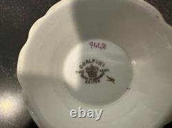 Coalport Queen Elizabeth Ivory Fine Bone China 12 Place Settings 60 Pc England