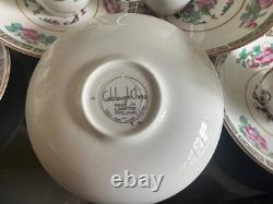 Colclough China Demitasse 10 Cup & Saucer Set Indian Tree Vintage Bone China
