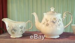 Colclough England Bone China 32 Piece Tea Set 1962 Rhapsody In Blue with Tea Pot