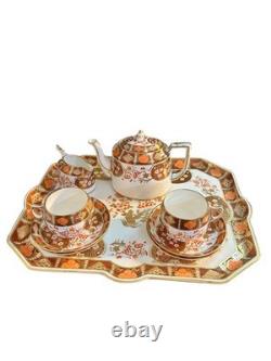 Collingwood Bros Bone China England Rare Orange & Gold Imari 7908 Tea Set