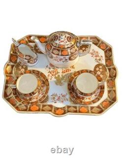 Collingwood Bros Bone China England Rare Orange & Gold Imari 7908 Tea Set