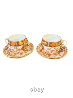 Collingwood Bros Bone China England Rare Orange & Gold Imari 7908 Tea Set