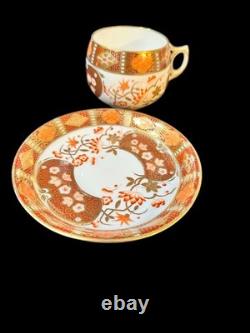 Collingwood Bros Bone China England Rare Orange & Gold Imari 7908 Tea Set