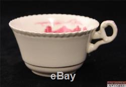 Copeland Spode Castle England Set-59 Serve-8 China Teapot Dinner Cup Pink 2/8109