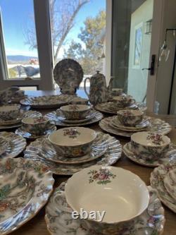 Copeland Spode Patricia 59 Piece China Set 596271 England Dinnerware