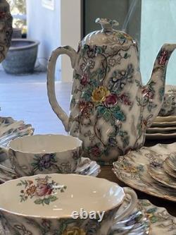 Copeland Spode Patricia 59 Piece China Set 596271 England Dinnerware