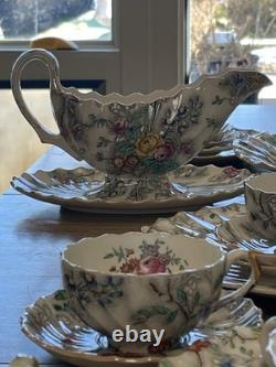 Copeland Spode Patricia 59 Piece China Set 596271 England Dinnerware