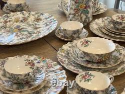 Copeland Spode Patricia 59 Piece China Set 596271 England Dinnerware