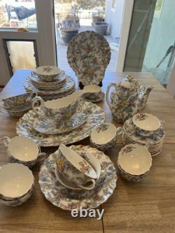 Copeland Spode Patricia 59 Piece China Set 596271 England Dinnerware