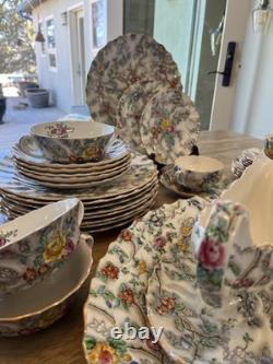 Copeland Spode Patricia 59 Piece China Set 596271 England Dinnerware