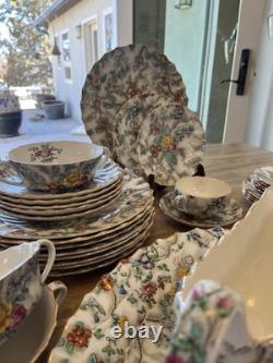 Copeland Spode Patricia 59 Piece China Set 596271 England Dinnerware