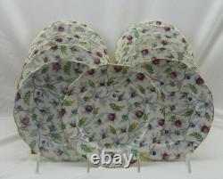 Copelands Grosvenor China England Flowers Sprays Set 13 Salad Plates 7 7/8