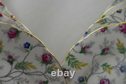 Copelands Grosvenor China England Flowers Sprays Set 13 Salad Plates 7 7/8