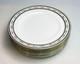 Crescent China England Dinner Plates Set of 8 Floral Navy Gold Rim 10.75