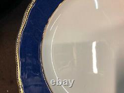 Crown Sapphire Fine bone china by Wedgewood, England, 5 Piece Place Setting