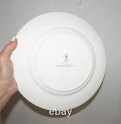 Crown Staffordshire Bone China Chinese Willow Dinner Plates Set Of Four 10 1/2