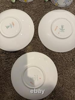 Crown Staffordshire Bone China Teacups and Saucers Set of 6 Made In England