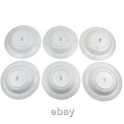 Crown Staffordshire Bowls Set 6 Green Gold A13646 Fine Bone China England 8.5