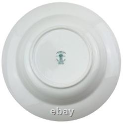 Crown Staffordshire Bowls Set 6 Green Gold A13646 Fine Bone China England 8.5