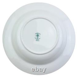 Crown Staffordshire Bowls Set 6 Green Gold A13646 Fine Bone China England 8.5