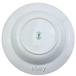 Crown Staffordshire Bowls Set 6 Green Gold A13646 Fine Bone China England 8.5