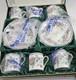 Crown Staffordshire Chelsea Manor Coffee Tea Party Set 6 Cups and 5 Saucers NOB