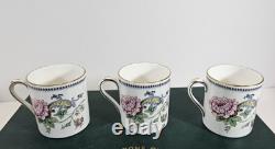 Crown Staffordshire Chelsea Manor Coffee Tea Party Set 6 Cups and 5 Saucers NOB