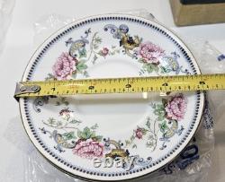 Crown Staffordshire Chelsea Manor Coffee Tea Party Set 6 Cups and 5 Saucers NOB