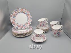 Crown Staffordshire England Fine Bone China 22 Piece Set Springtime