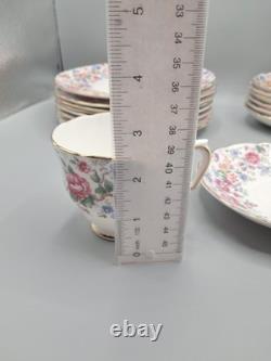 Crown Staffordshire England Fine Bone China 22 Piece Set Springtime