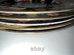 Crown Staffordshire England Tiffany New York Salad Plates (Set of 6) 8 7/8 C11