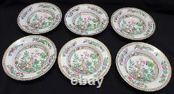 Crown Sutherland 2152 Set of 6 Flat Soup Bowls Ming Tree Design England china