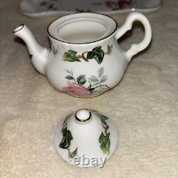 Crown Victorian Staffordshire England Fine Bone China Vintage Miniture Tea Set