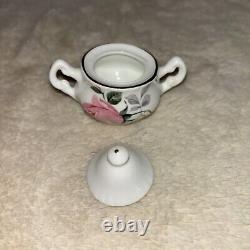 Crown Victorian Staffordshire England Fine Bone China Vintage Miniture Tea Set