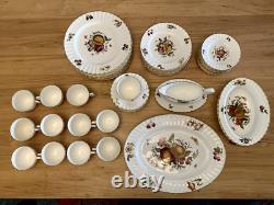 Delecta 12 piece China Set Circa 1800 Made in England Gold Rimmed Hand Painted