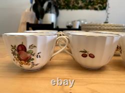 Delecta 12 piece China Set Circa 1800 Made in England Gold Rimmed Hand Painted