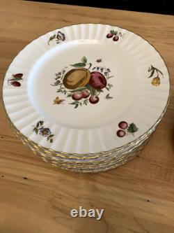 Delecta 12 piece China Set Circa 1800 Made in England Gold Rimmed Hand Painted