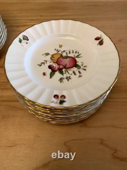 Delecta 12 piece China Set Circa 1800 Made in England Gold Rimmed Hand Painted